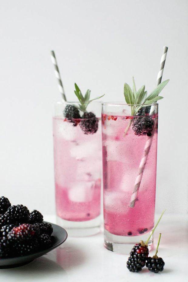 summer drinks, blackberry spritzer recipe, cocktails