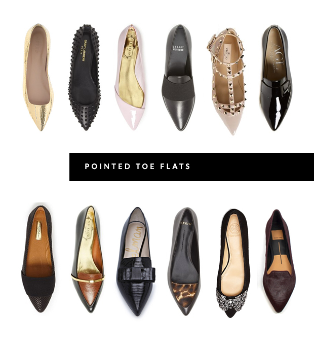 pointed flats