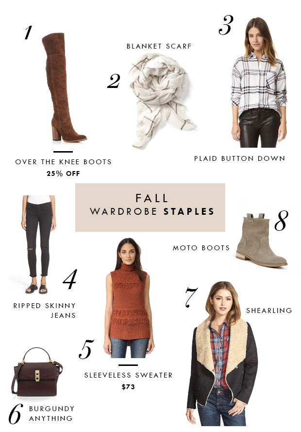 8 Fall Wardrobe Staples